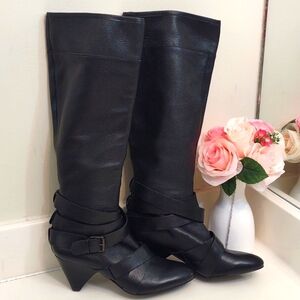 Cynthia Rowley Women's Lainey Knee High Leather Boots Size 5.5